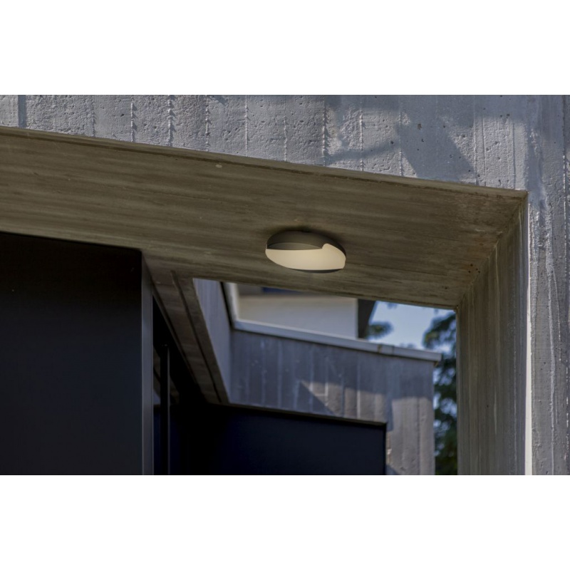 Lutec Sweep Led Φωτιστικό Οροφής 23.5W CCT Σκούρο Γκρι IP54 (6303401118)
