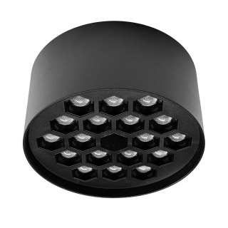 Aca Led Κυψελωτό Φωτιστικό Οροφής 10W 4000K 1300lm Μαύρο (KYVAS1040)