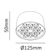 Aca Led Κυψελωτό Φωτιστικό Οροφής 20W 3000K 2600lm Μαύρο (KYVAS2030)