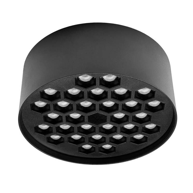 Aca Led Κυψελωτό Φωτιστικό Οροφής 20W 4000K 2600lm Μαύρο (KYVAS2040)