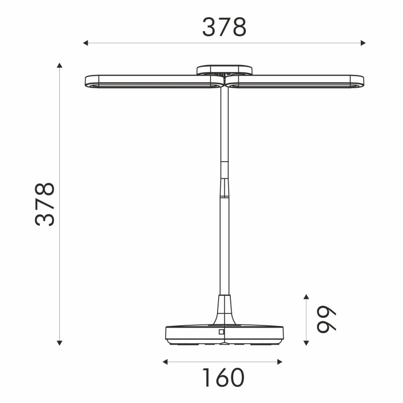 Aca Led Φωτιστικό Γραφείου 8W CCT 300lm Λευκό (BL1043WH)