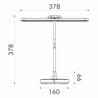 Aca Led Φωτιστικό Γραφείου 8W CCT 300lm Μαύρο (BL1043BK)