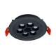 Aca Led Κυψελωτό Χωνευτό Φωτιστικό 6W 4000K 780lm Μαύρο (KYVAR640)