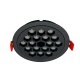 Aca Led Κυψελωτό Χωνευτό Φωτιστικό 10W 3000K 1300lm Μαύρο (KYVAR1030)