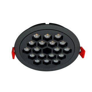 Aca Led Κυψελωτό Χωνευτό Φωτιστικό 10W 4000K 1300lm Μαύρο (KYVAR1040)
