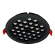 Aca Led Κυψελωτό Χωνευτό Φωτιστικό 18W 4000K 2350lm Μαύρο (KYVAR1840)