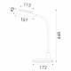 Aca Led Φωτιστικό Γραφείου 10W CCT 560lm Λευκό (BL1319LWH)