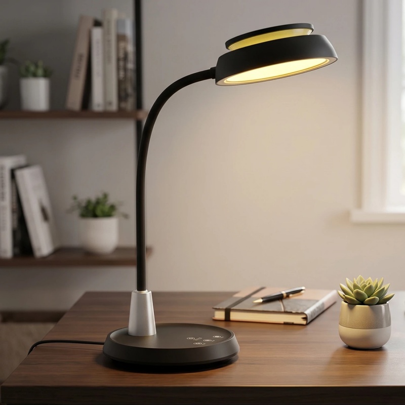Aca Led Φωτιστικό Γραφείου 10W CCT 560lm Μαύρο (BL1319LBK)