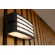 Lutec Zebra Φωτιστικό Επιτοίχιο E27 Σκούρο Γκρι IP44 (5203501118)