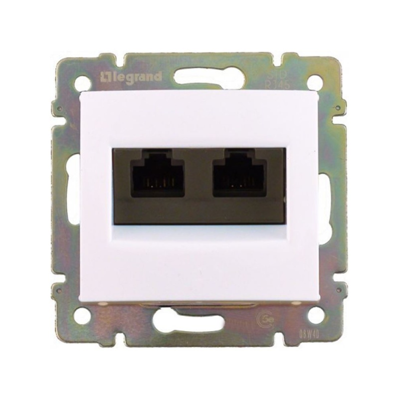 Legrand Valena Πρίζα Τηλεφώνου RJ11 Λευκή 2 Εξοδων (774439)