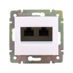 Legrand Valena Πρίζα Τηλεφώνου RJ11 Λευκή 2 Εξοδων (774439)