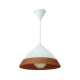 InLight Κρεμαστό φωτιστικό από καφέ γυαλί 1XE27 D:30cm (4409-Β-Καφέ)