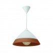 InLight Κρεμαστό φωτιστικό από καφέ γυαλί 1XE27 D:30cm (4409-Β-Καφέ)