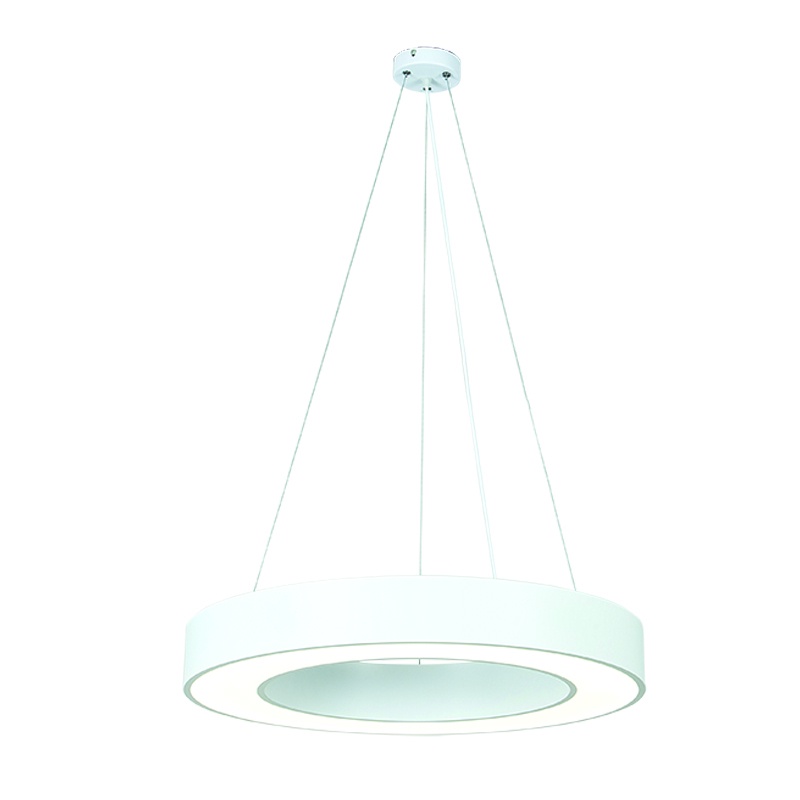 InLight Κρεμαστό φωτιστικό LED 50W 4000K σε λευκή απόχρωση D:80cm (6171-80-WH)