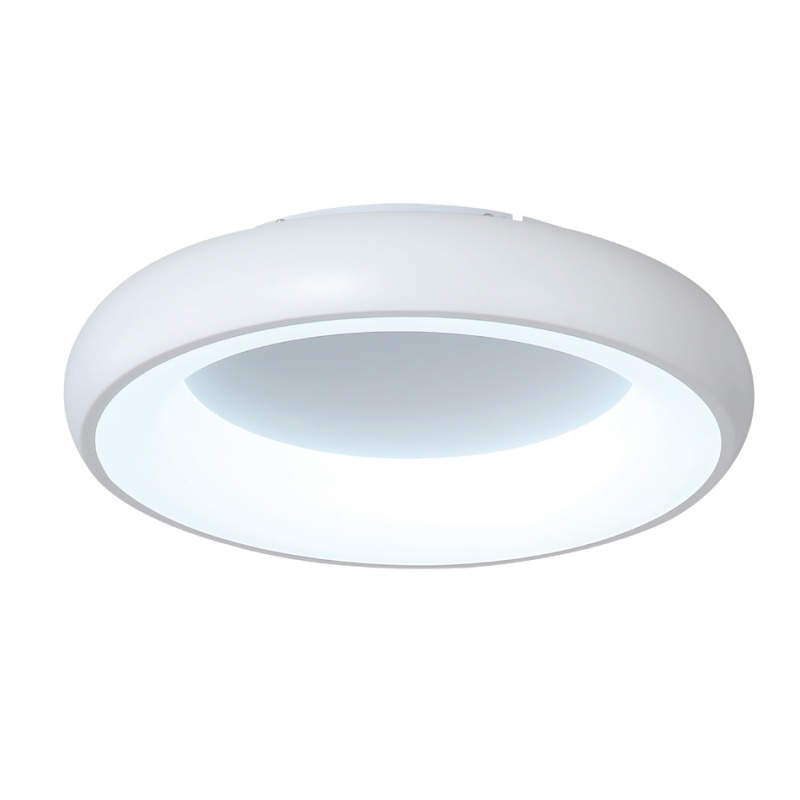 InLight Πλαφονιέρα οροφής LED 24W 3CCT (by tuya) από λευκό ακρυλικό D:40cm (42020-B-White)