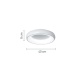 InLight Πλαφονιέρα οροφής LED 24W 3CCT από χρυσαφί και λευκό ακρυλικό D:40cm (42021-B-Golden)