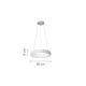 InLight Κρεμαστό φωτιστικό LED 36W 3CCT από λευκό ακρυλικό D:60cm (42023-A-White)