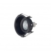 InLight Χωνευτό σποτ από μαύρο μέταλλο 1XGU10 D:8cm (Χ0010-BL)