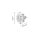 InLight Χωνευτό σποτ από λευκό μέταλλο 1XGU10 D:8cm (Χ0010-WH)