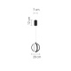 InLight Κρεμαστό φωτιστικό LED 16W 3000K σε μαύρη απόχρωση D:20cm (6057-BL)