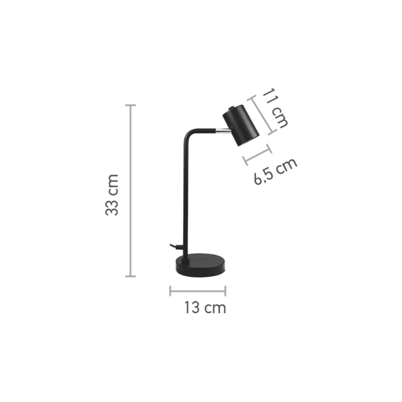 InLight Επιτραπέζιο φωτιστικό σε λευκό χρώμα 1XGU10 D:33cm (3015-WH)