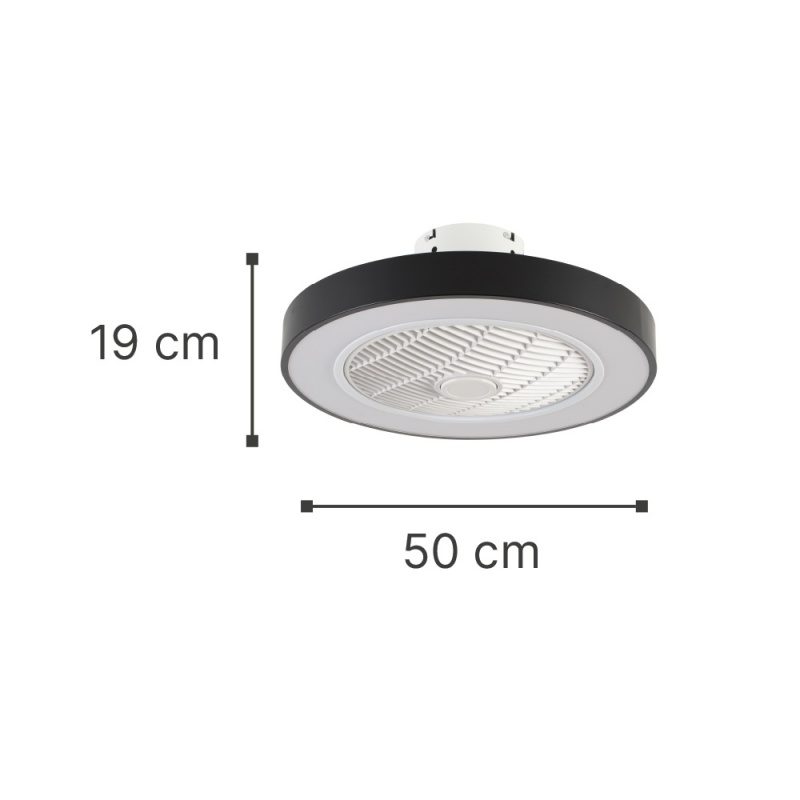 it-Lighting Chilko Ανεμιστήρας Οροφής LED με App Control & 3CCT | Γκρι (101000330)