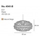 InLight Κρεμαστό Φωτιστικό από σχοινί 1xE27 D:45cm (4041-B)