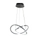 InLight Κρεμαστό φωτιστικό LED 48W 3CCT (by switch on base) σε χρώμιο D:60cm (6082-CH)