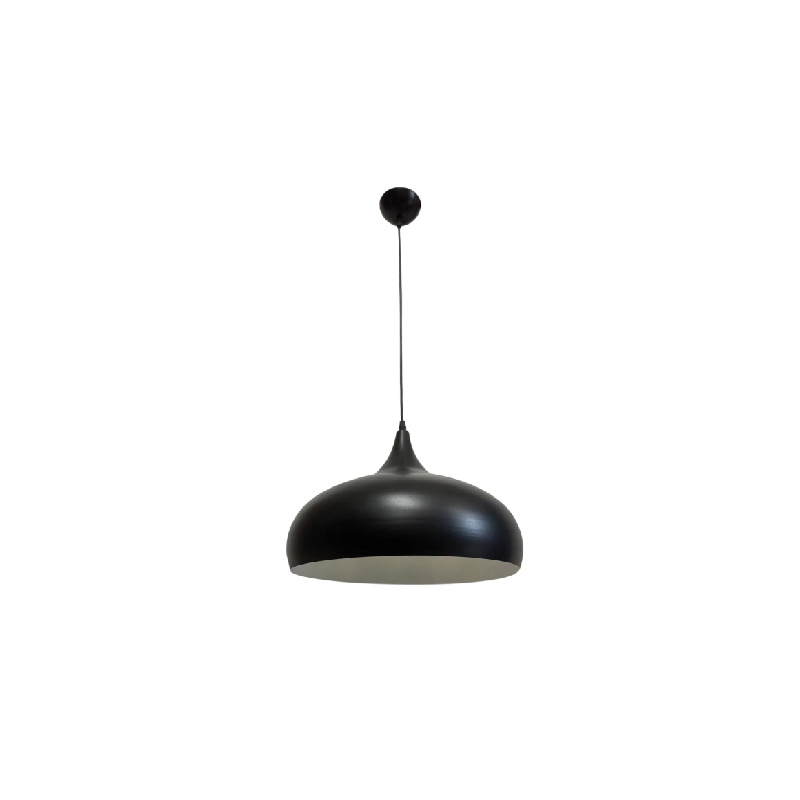 InLight Κρεμαστό φωτιστικό από μαύρο μέταλλο 1XE27 D:36cm (4052-BL)