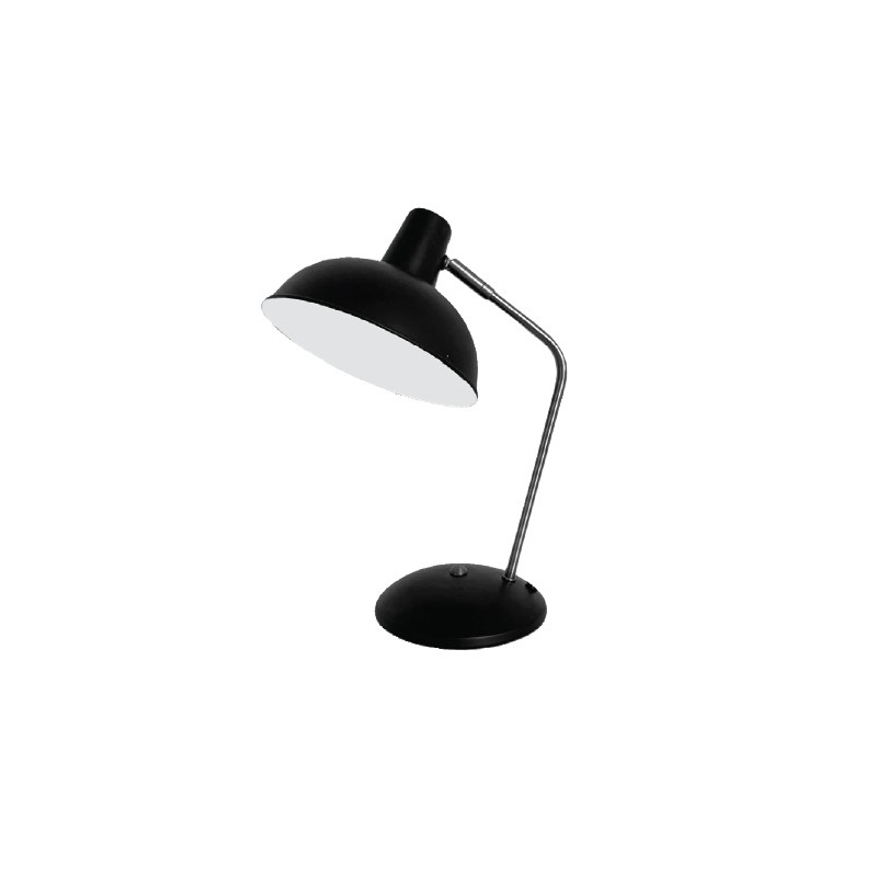 InLight Επιτραπέζιο φωτιστικό από μαύρο μέταλλο 1XE27 D:38cm (3051-Black)