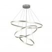 Inlight Κρεμαστό φωτιστικό LED 100W 3CCT (by switch on base) D:60cm (6095-A-Silver)