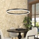 InLight Κρεμαστό φωτιστικό LED 45W 3CCT (by switch on base) D:60cm (6095-C-Black)