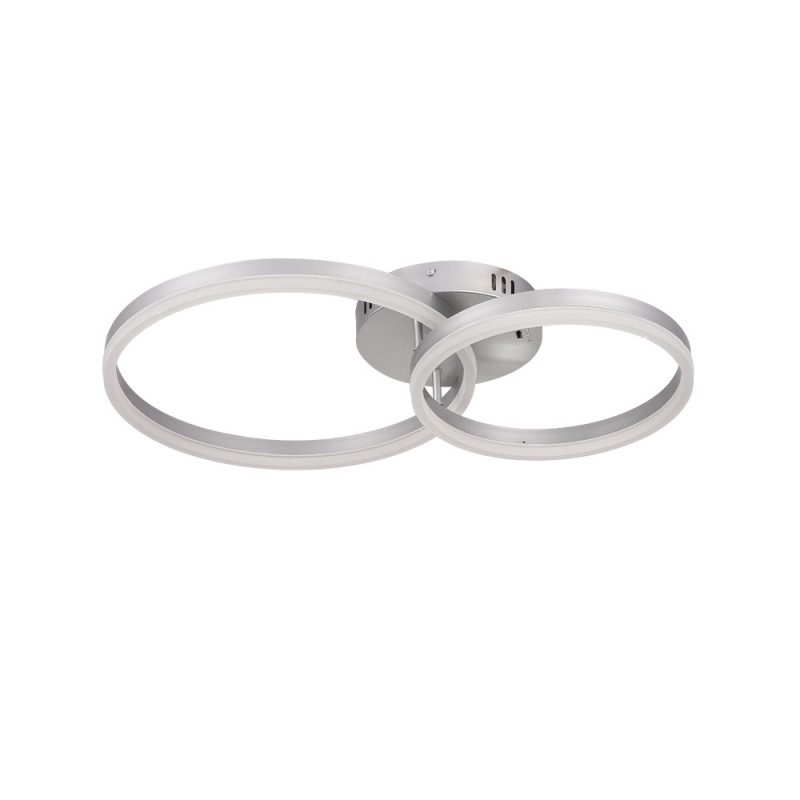 Inlight Φωτιστικό οροφής LED 45W 3CCT (by switch on base) D:60cm (6094-B-Silver)