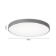 InLight Πλαφονιέρα οροφής LED 20W 3CCT (by switch on base) από γκρι μέταλλο και ακρυλικό D:30cm (42035-D-Gray)