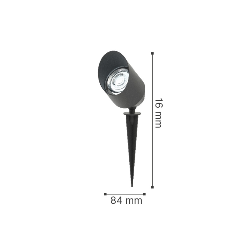 it-Lighting Jay -LED 7W 3000K Outdoor Spike Light in Antracite Color (80600211)