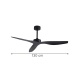 it-Lighting Trent Ανεμιστήρας Οροφής με DC Μοτέρ 40W - Total Black (102000625)