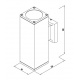 it-Lighting Palmyra E27 Outdoor Wall Lamp with Up and Down light White (80203924)