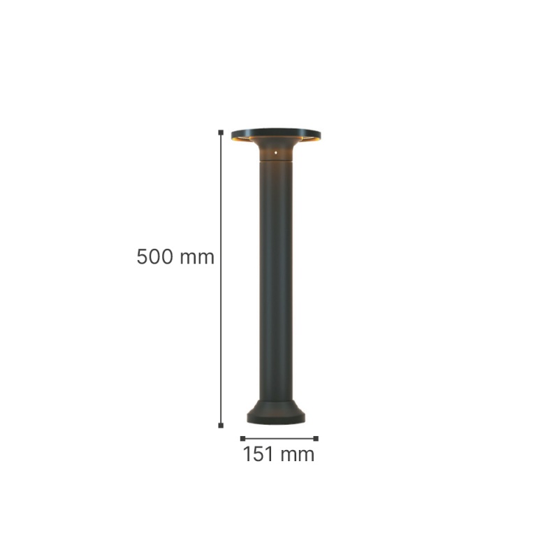 it-Lighting Geneva LED 8W 3CCT Outdoor Stand Light Black D:50cmx15.1cm (80400140)