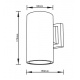 it-Lighting Candler E27 Up or Down Outdoor Light in Gray Color (80203734)