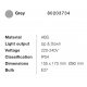 it-Lighting Candler E27 Up or Down Outdoor Light in Gray Color (80203734)