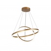 Inlight Κρεμαστό φωτιστικό LED 58W 3CCT (by switch on base) D:60cm (6095-B-Golden)
