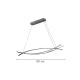 Inlight Κρεμαστό φωτιστικό LED 75W 3CCT (by switch on base) σε χρώμιο D:120cm (6093-Chrome)