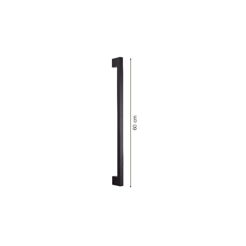 Inlight Επιτοίχιο Φωτιστικό LED Μαύρο 10W – Γραμμικό 60 cm (43042-BL)