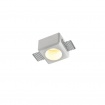 Inlight Χωνευτό τετράγωνο σποτ από γύψο 1XGU10 D:8cm (Χ0011-WH)
