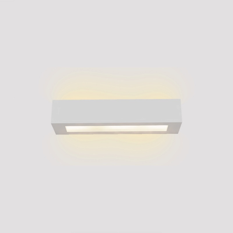 Inlight Επιτοίχιο Φωτιστικό Γύψινο Λευκό 2×E14 – 36 cm (43049-B-White)