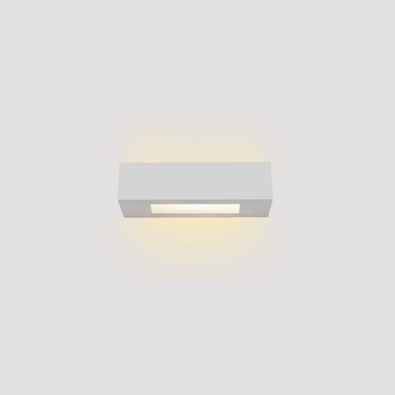 Inlight Επιτοίχιο Φωτιστικό Γύψινο Λευκό 1×E14 – 22 cm (43049-C-White)