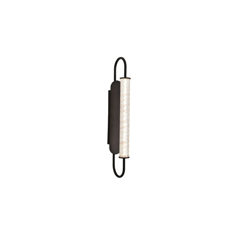 Inlight Επιτοίχιο φωτιστικό LED 12W 3CCT σε μαύρη απόχρωση απο μέταλλο και ακρυλικό D:12x50cm (43056-Black)