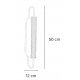 Inlight Επιτοίχιο φωτιστικό LED 12W 3CCT σε μαύρη απόχρωση απο μέταλλο και ακρυλικό D:12x50cm (43056-Black)