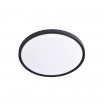 Inlight Πλαφονιέρα οροφής LED 40W 3CCT (by switch on base) σε μαύρη απόχρωση D:50x2,5cm (42036-B-Black)