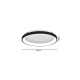 Inlight Πλαφονιέρα οροφής LED 38W 3CCT από μαύρο μέταλλο και ακρυλικό D:80x5cm (42044-A-Black)